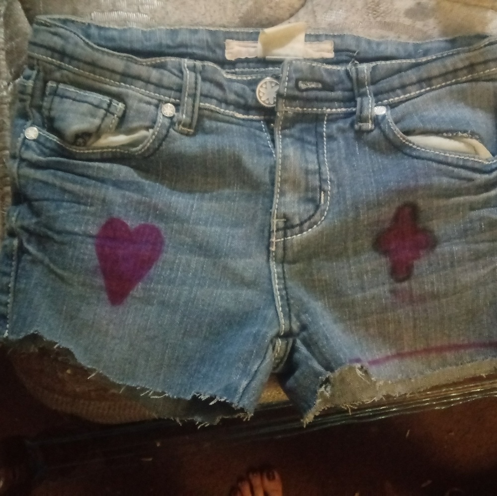 Cut off Jean shorts.